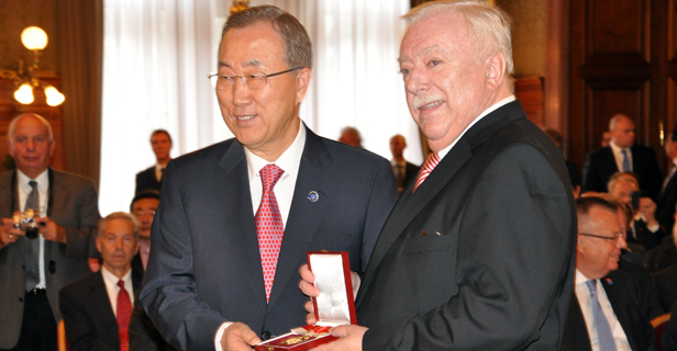 Secretary-General Ban Ki-moon and Mayor of Vienna, Michael Häupl