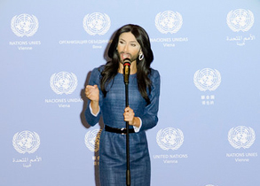 Conchita Wurst at the Vienna International Centre