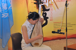 Musical performance on the traditional Chinese musical instrument Pipa 