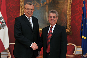 UNOV Director-General Yury Fedotov Meets with Federal President of Austria Heinz Fischer