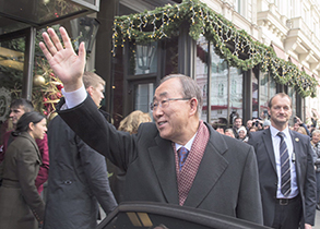 Last visit by Secretary-General Ban Ki-moon to Vienna