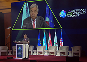 UN Secretary-General António Guterres at the Austrian World Summit