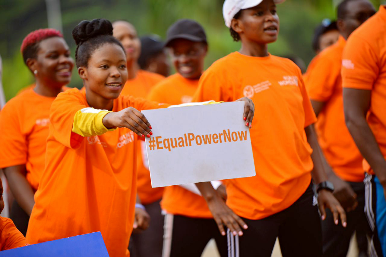 <p><sub>Activists participate in the ‘Car Free Day Sports activities’ in commemoration of 16 Days of Activism which was organized by the Ministry of Gender and Family Promotion and City of Kigali.</sub></p>
